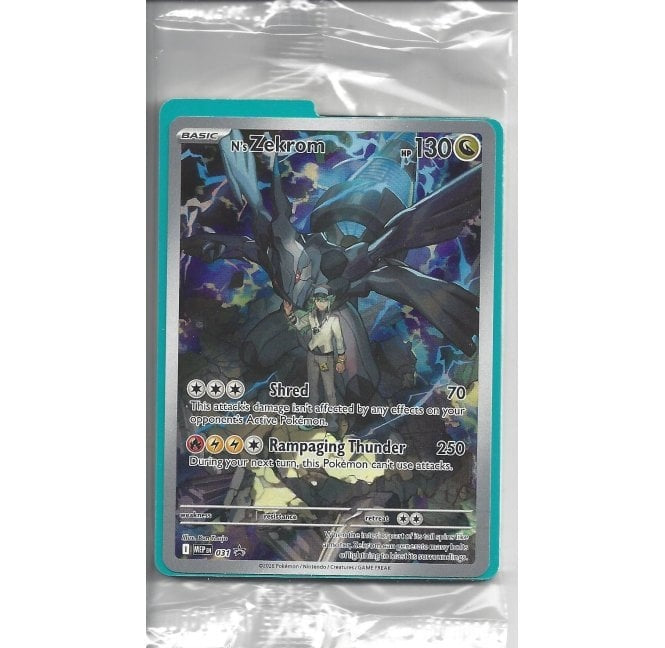 N's Zekrom Mega Evolution Black Star Promo 031 - SEALED - Pokemon Single Card